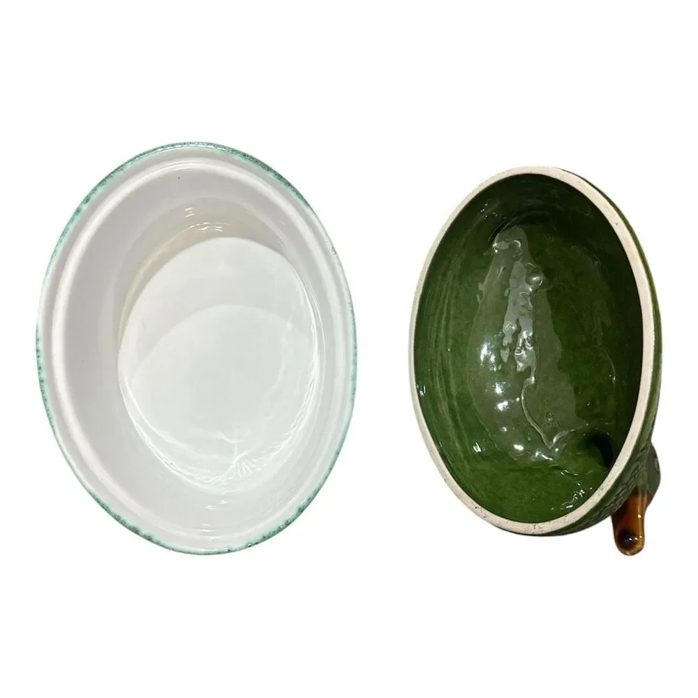 Vintage Mallard Duck Terrine Pot Ceramic Covered Dish w Lid Kitchen Cottagecore
